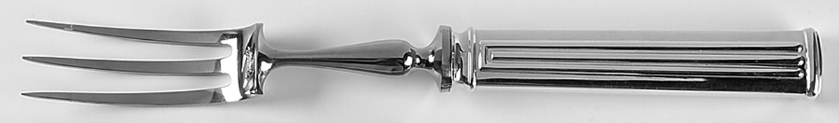Triade (Silverplate) Large Stainless-Prong Roast Carving Fork by Christofle France-1