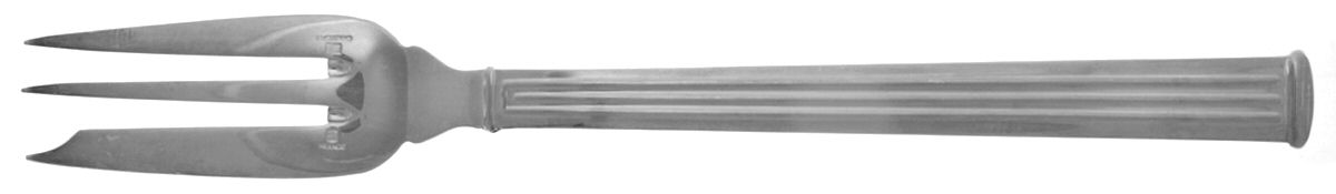 Triade (Silverplate) Solid Serving Fork by Christofle France-1