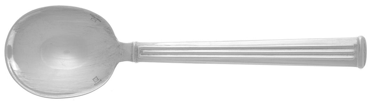 Triade (Silverplate) Round Bowl Soup Spoon (Cream Soup) by Christofle France-1