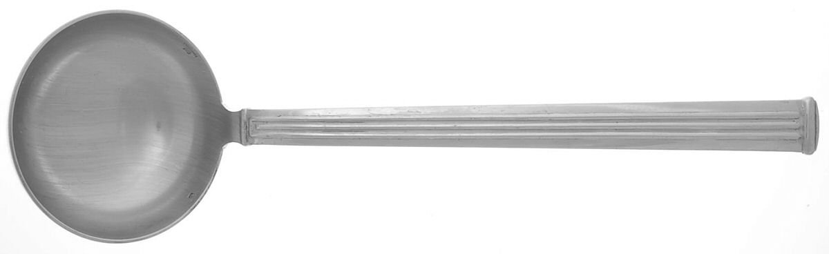 Triade (Silverplate) Solid Soup Ladle by Christofle France-1