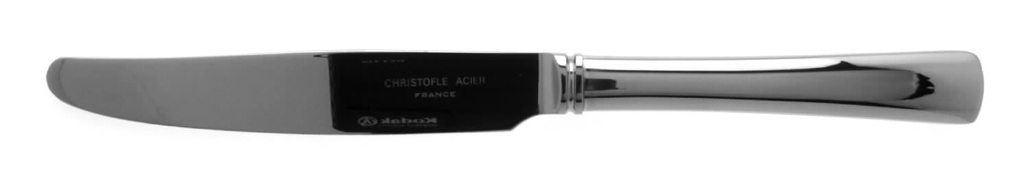 Valois (Stainless, Glossyfin) Dessert Knife with Stainless Blade by Christofle France-1
