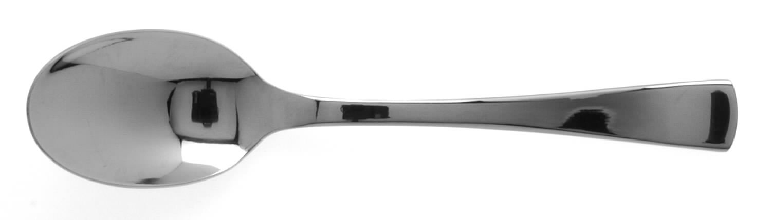 Valois (Stainless, Glossyfin) Dessert/Oval Soup Spoon by Christofle France-1