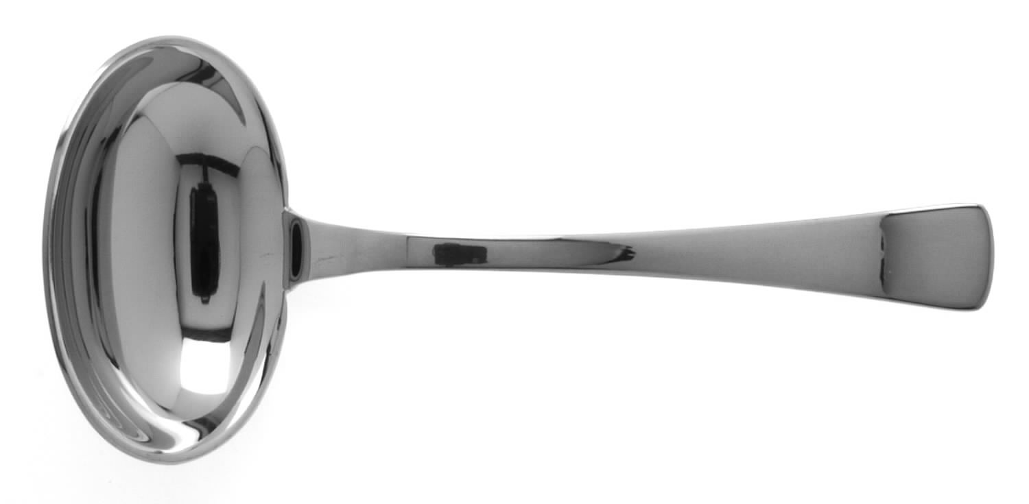 Valois (Stainless, Glossyfin) Solid Gravy Ladle by Christofle France-1