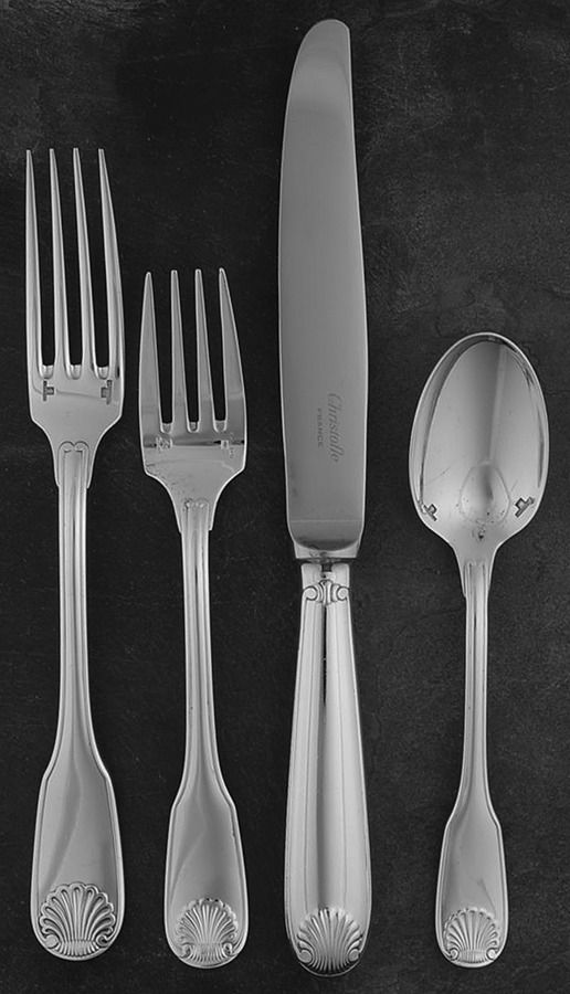 Vendome-Arcantia (Silverplate) 4 Piece Place Setting by Christofle France-1