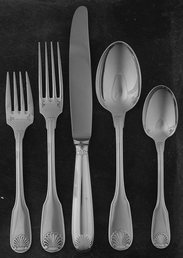 Vendome-Arcantia (Silverplate) 5 Piece Place Setting by Christofle France-1
