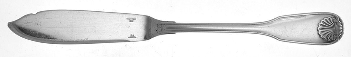 Vendome-Arcantia (Silverplate) Individual Solid Fish Knife by Christofle France-1
