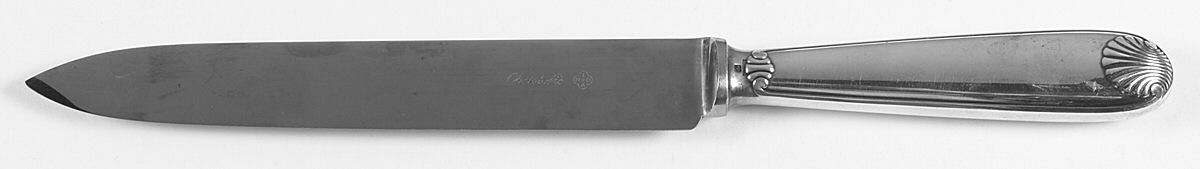 Vendome-Arcantia (Silverplate) Large Stainless Blade Roast Carving Knife by Christofle France-1
