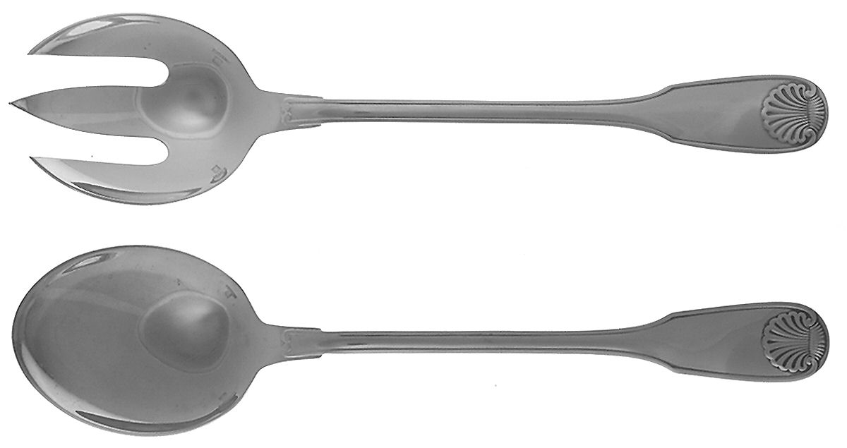 Vendome-Arcantia (Silverplate) (2 Pc) Solid Salad Set by Christofle France-1
