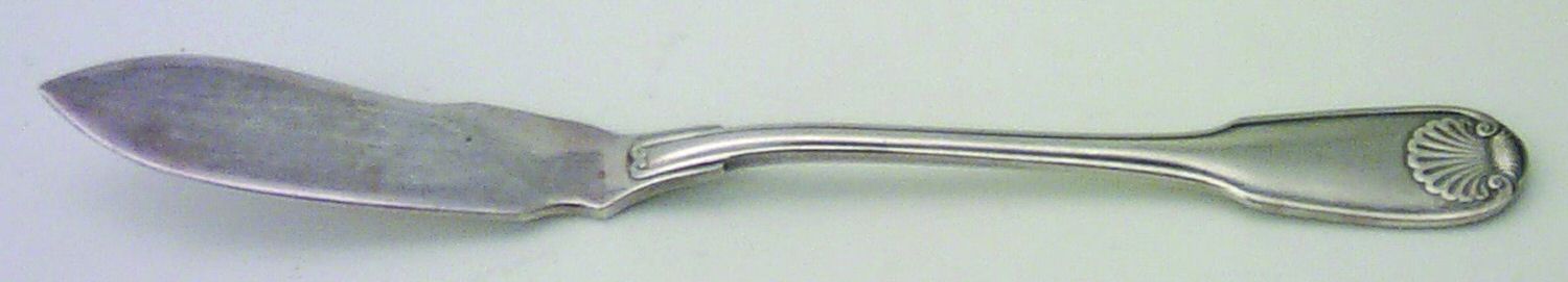 Vendome-Arcantia (Silverplate) Individual Solid Fish Knife by Christofle France-1