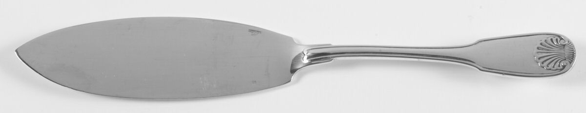 Vendome-Arcantia (Silverplate) Large Solid Fish Serving Knife by Christofle France-1