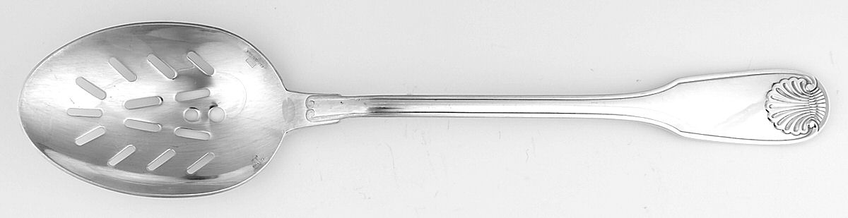 Vendome-Arcantia (Silverplate) Pierced Solid Serving Spoon by Christofle France-1