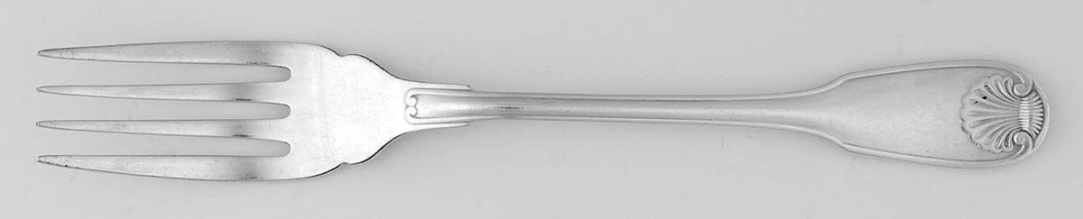 Vendome-Arcantia (Silverplate) Fork-Fish/Solid-Individual by Christofle France-1