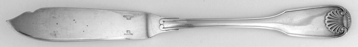Vendome-Arcantia (Silverplate) Individual Solid Fish Knife by Christofle France-1