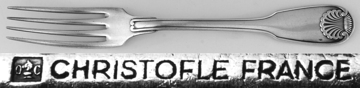 Vendome-Arcantia (Silverplate) Fork by Christofle France-1