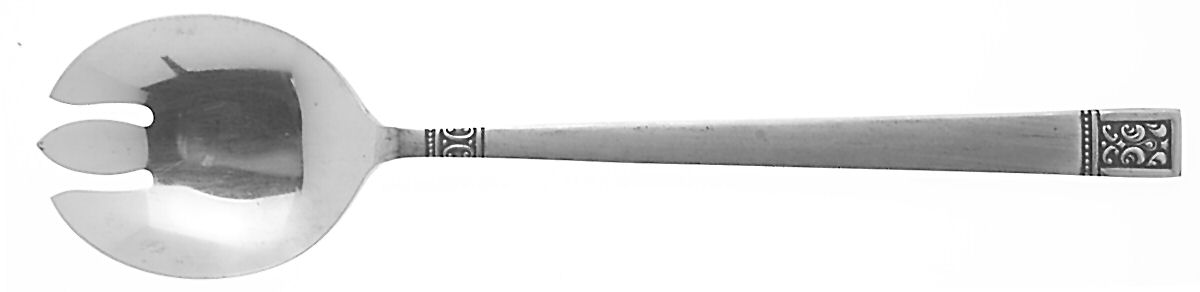 CUD1 (STAINLESS) Solid Salad Serving Fork by Custom Design-1