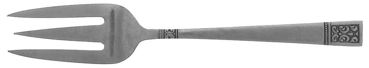 CUD1 (STAINLESS) Medium Solid Cold Meat Serving Fork by Custom Design-1