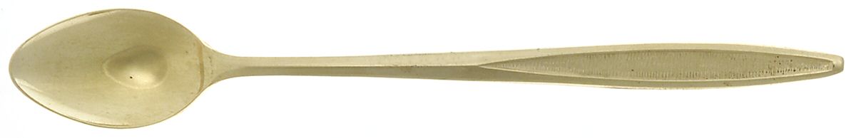 CUD2 (Gold Electroplate) Iced Tea Spoon by Custom Design-1