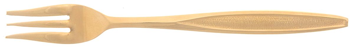 CUD2 (Gold Electroplate) Cocktail/Seafood Fork by Custom Design-1