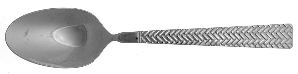 Basketweave (Stainless) Tablespoon (Serving Spoon) by Cuisinart Flatware-1