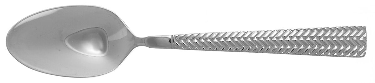 Basketweave (Stainless) Place/Oval Soup Spoon by Cuisinart Flatware-1