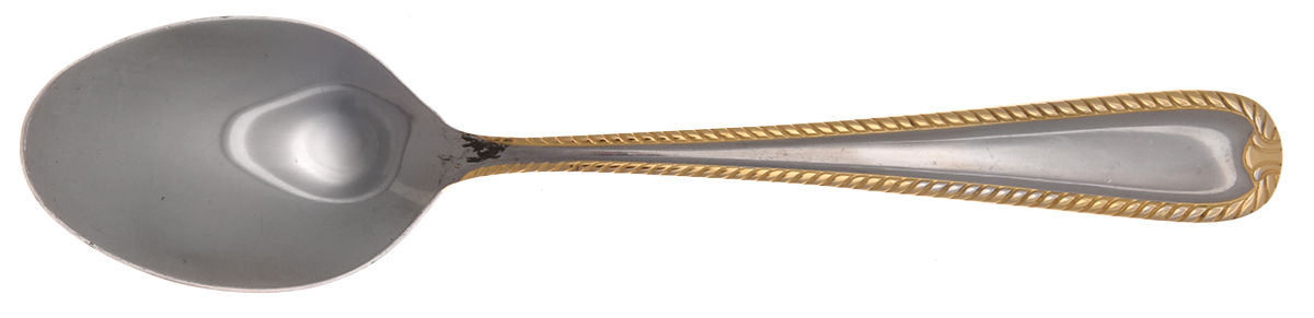 Ribbon-Gold (Stainless, Gold Accent) Teaspoon by Cuisinart Flatware-1