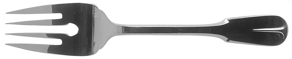 Westport (Stainless) Large Solid Cold Meat Serving Fork by Cuisinart Flatware-1