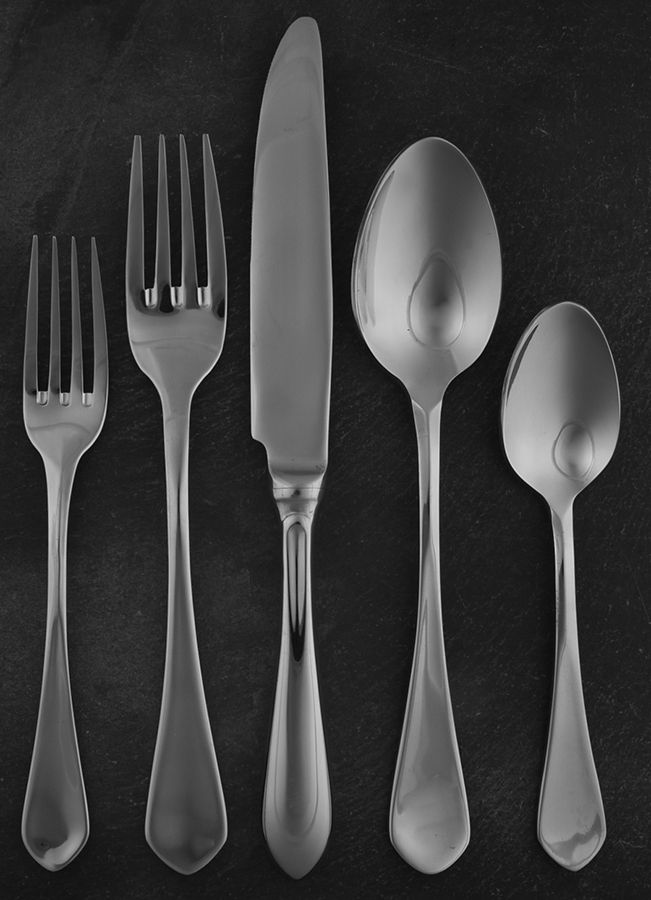 Wilton (Stainless) 5 Piece Place Setting by Cuisinart Flatware-1