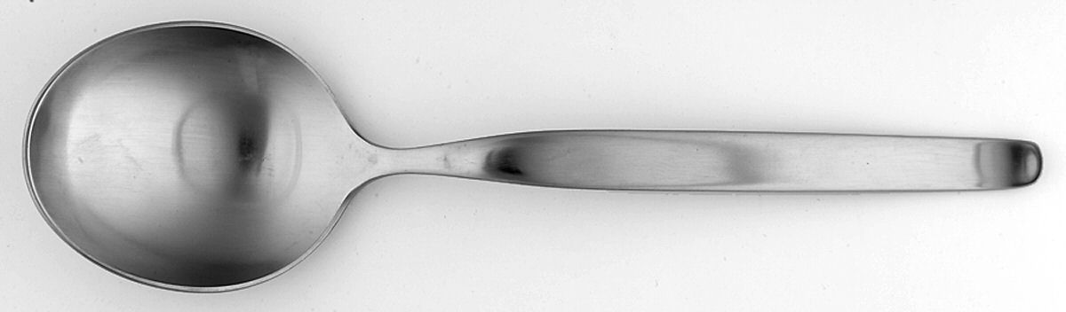 Linden (Stainless) Roast Meat Serving Spoon, Solid Piece by C Hugo Pott-1