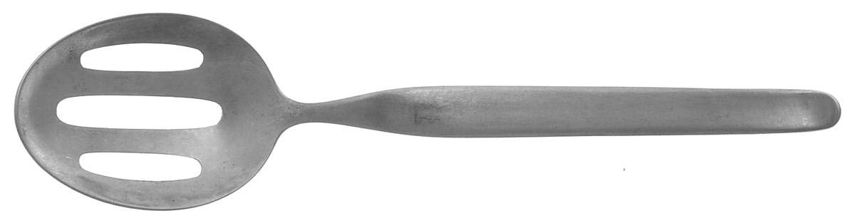 Linden (Stainless) Pierced Tablespoon (Serving Spoon) by C Hugo Pott-1
