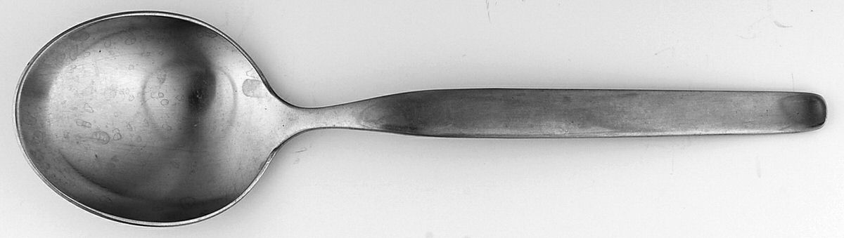 Linden (Stainless) Solid Serving Spoon by C Hugo Pott-1