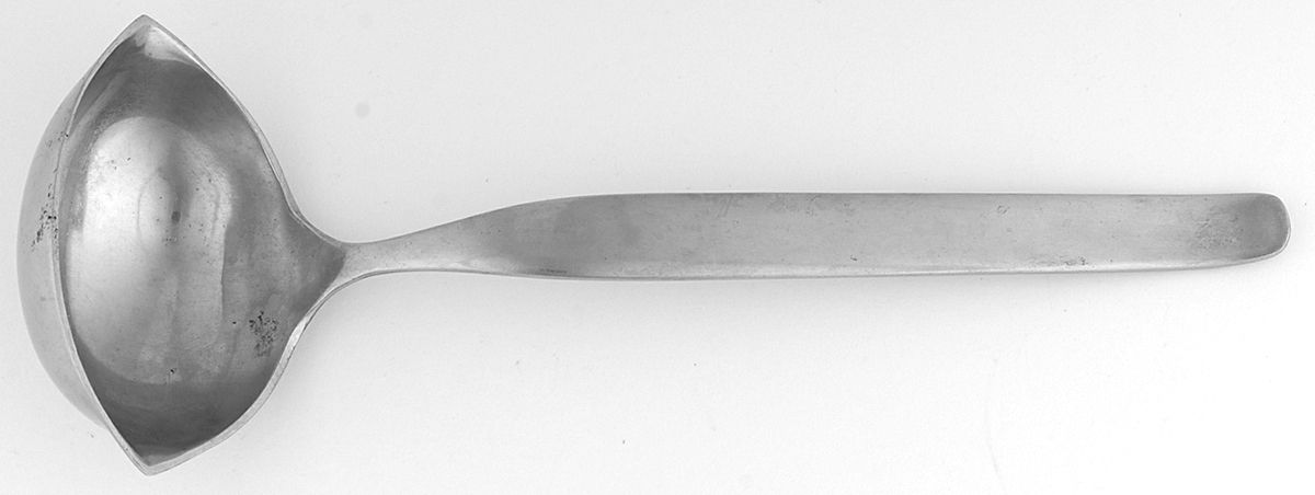 Linden (Stainless) Solid Gravy Ladle by C Hugo Pott-1