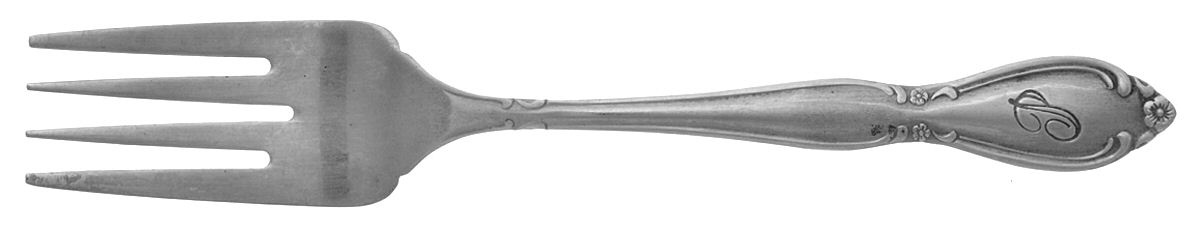 CUS11 (Stainless) Monogram Individual Salad Fork by Customcraft-1
