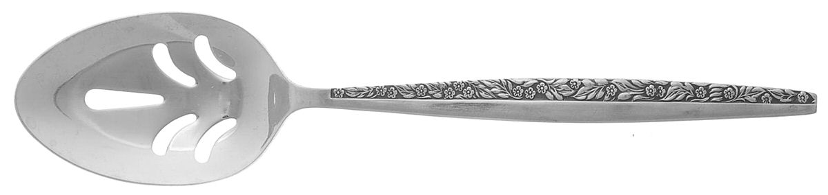 Bouquet (Stainless) Pierced Tablespoon (Serving Spoon) by Coventry-1