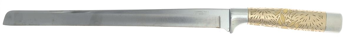 Classic (Stainless, Cutlery) Ham Slicer Knife with Stainless Blade by Carvel Hall-1