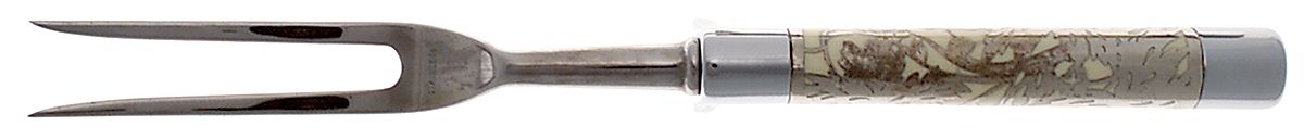 Classic (Stainless, Cutlery) Large Stainless-Prong Roast Carving Fork by Carvel Hall-1