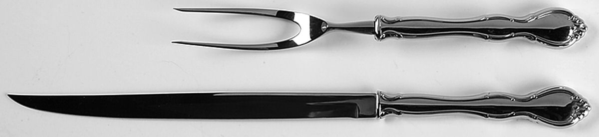CVH1 (STAINLESS) Large 2-Piece Roast Carving Set w/Stainless Blade by Carvel Hall-1