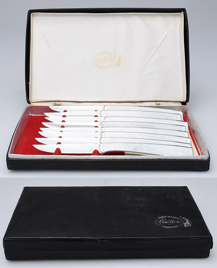 CVH2 (STAINLESS) (Set of 8) Individual Steak Knives & Case by Carvel Hall-1