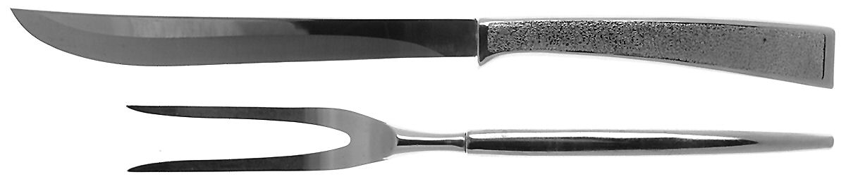 CVH2 (STAINLESS) Large 2-Piece Roast Carving Set w/Stainless Blade by Carvel Hall-1