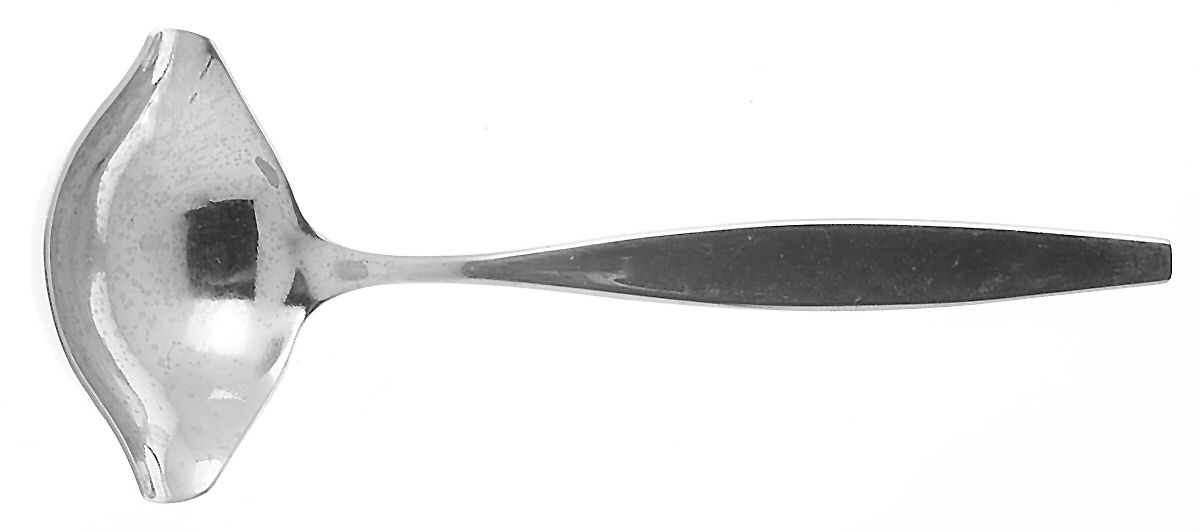Leisure (Stainless) Solid Gravy Ladle by Carvel Hall-1