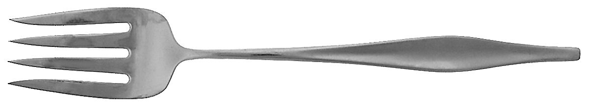 Leisure (Stainless) Large Solid Cold Meat Serving Fork by Carvel Hall-1