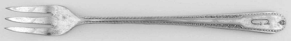 CVR1 (Silverplate) Monogram Cocktail/Seafood Fork by Cavalier-1