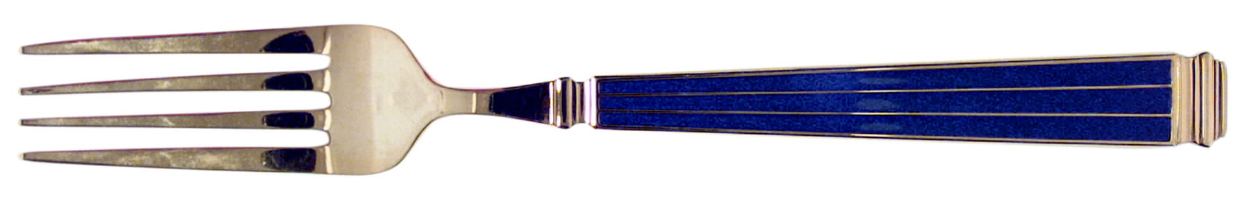 Regence-Cobalt Blue (Gold Electroplate) Fork by Christian Dior-1