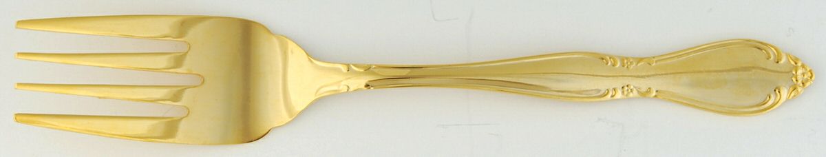CUS11GO (Gold Electroplate) Individual Salad Fork by Customcraft-1