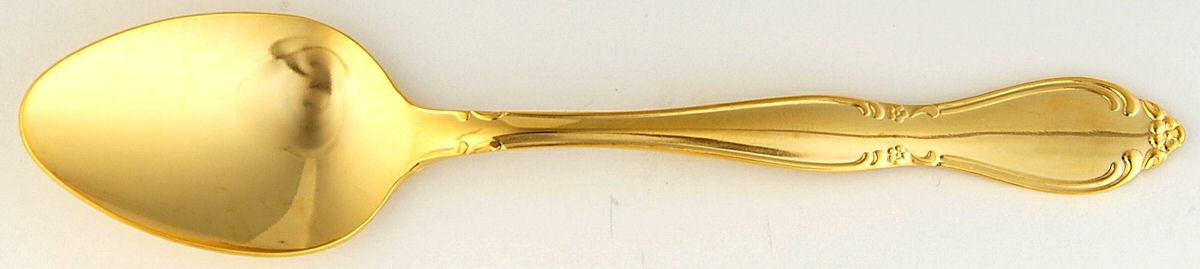 CUS11GO (Gold Electroplate) Teaspoon by Customcraft-1