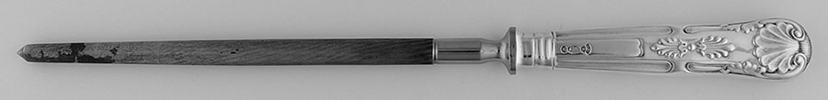 English King (Silverplate) Large Roast Steel Rod Knife Sharpener by Cooper Bros & Sons-1