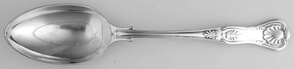 English King (Silverplate) Tablespoon (Serving Spoon) by Cooper Bros & Sons-1