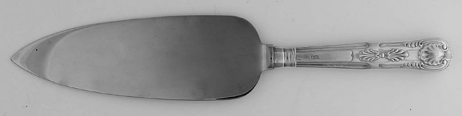 English King (Silverplate) Pie Server with Stainless Blade by Cooper Bros & Sons-1