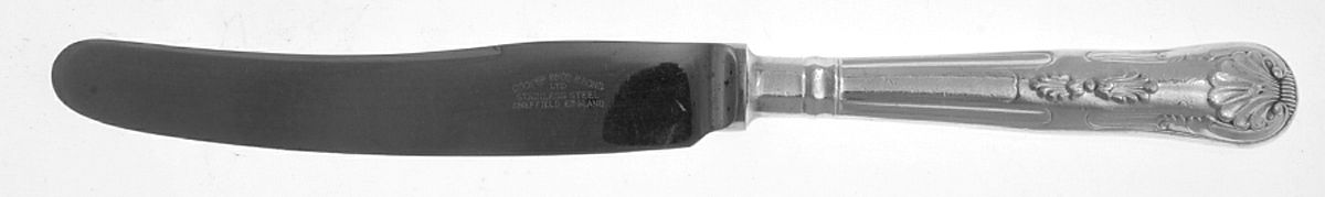 English King (Silverplate) Tea Knife with Stainless Blade by Cooper Bros & Sons-1
