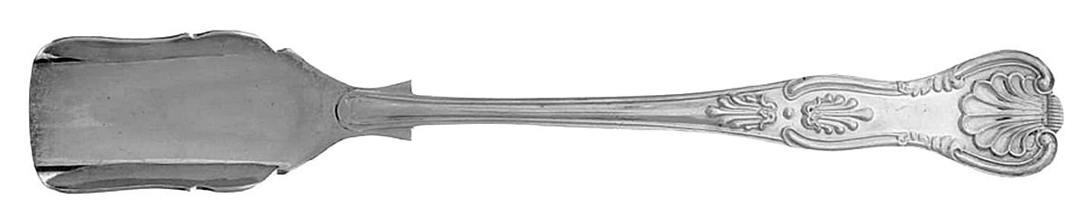 English King (Silverplate) Solid Cheese Scoop by Cooper Bros & Sons-1