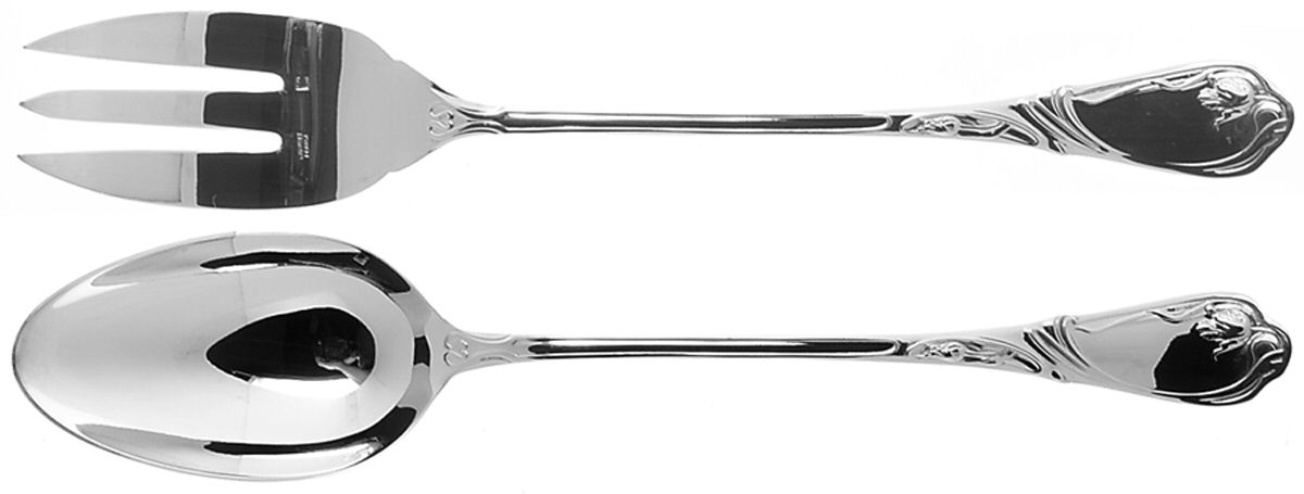 Tulipe (Silverplate) Solid Serving Set by Chambly-1